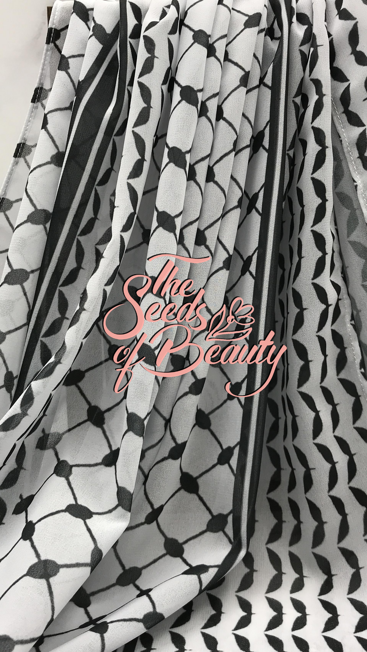 Keffiyeh Hijab - Chiffon