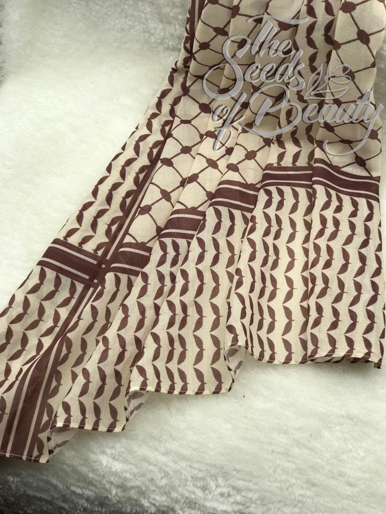 Keffiyeh Hijab - Modal Cotton